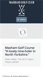Mobile Screenshot of mashamgolfclub.co.uk